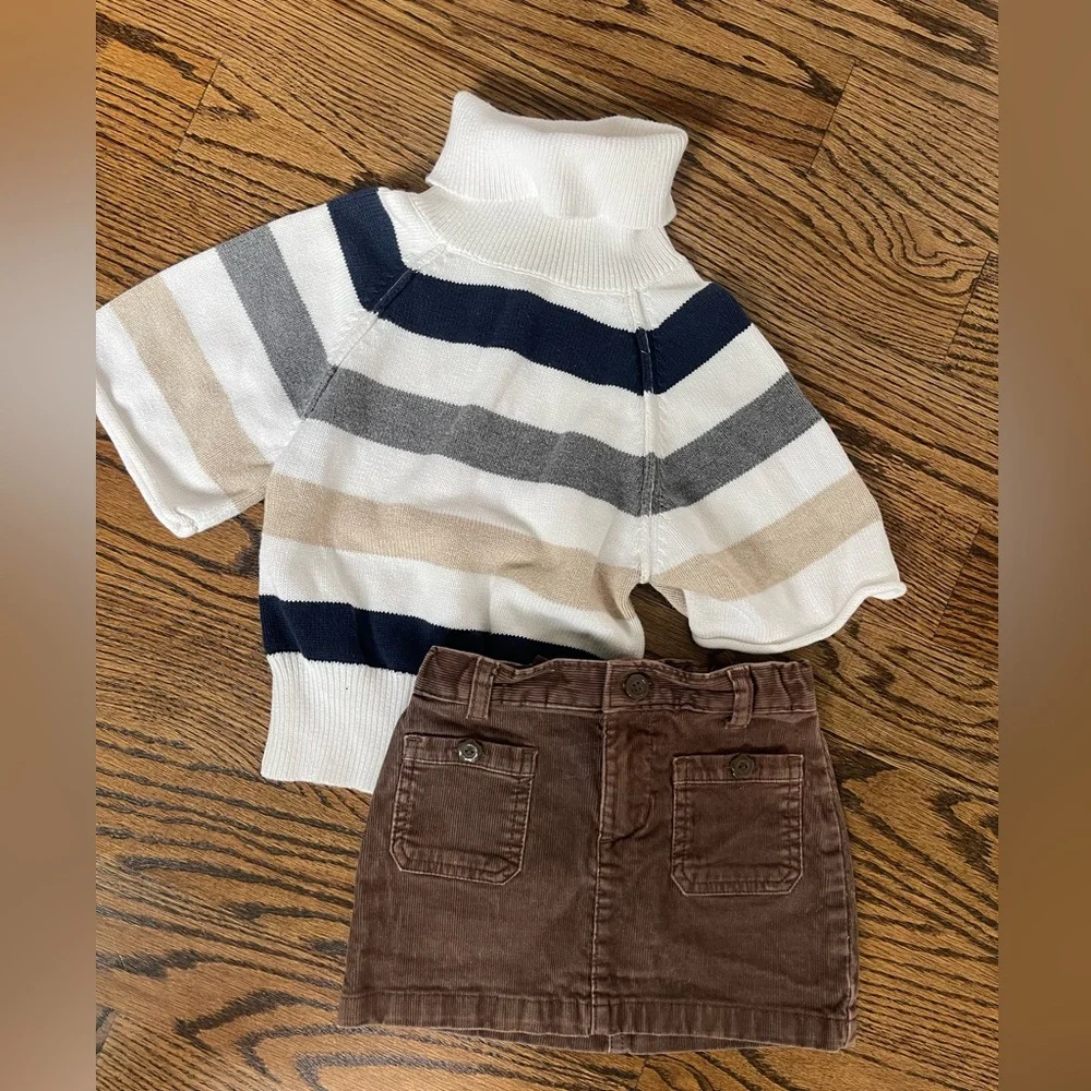 Gymboree girls turtleneck sweater skirt outfit 3